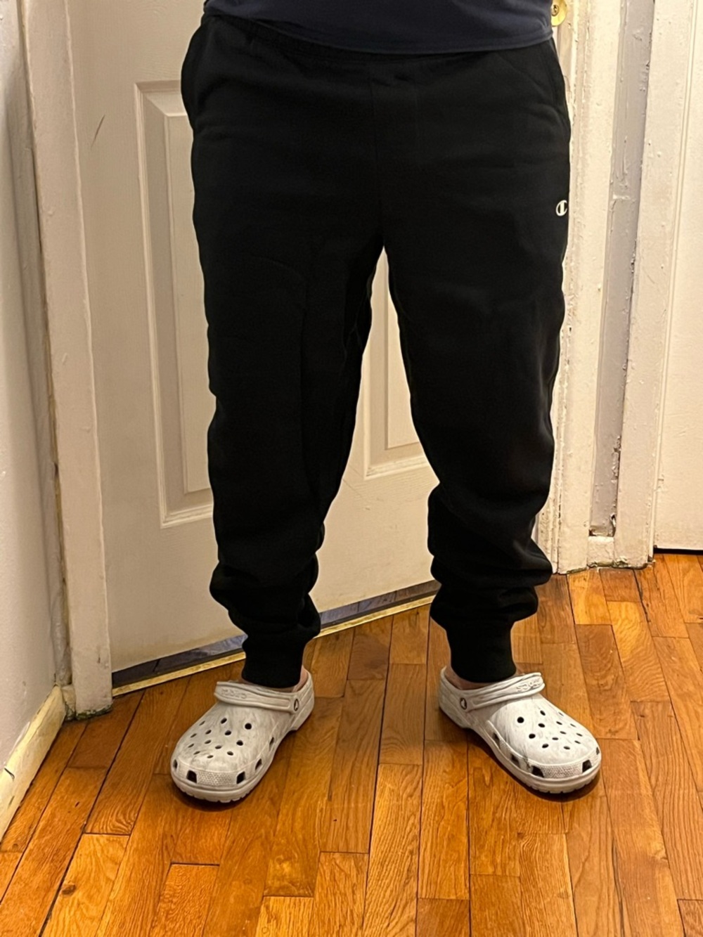 Champion Black Jogger Sweatpants Size L